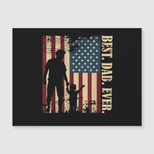 Best Dad Ever With Us American Flag Vintage For Fa