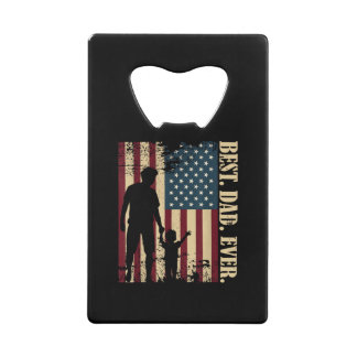 Best Dad Ever With Us American Flag Vintage For Fa