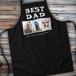 Best Dad Family 3 Photo Collage Keepsake Black Apron<br><div class="desc">Best Dad Family 3 Photo Collage Keepsake Black Apron. Add 3 photos. Personalise it with your names. A lovely keepsake for a father. Gift for Father's day,  birthday or Christmas.</div>