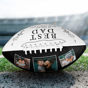 Best Dad Father Foliage 3 Custom Photo Collage American Football