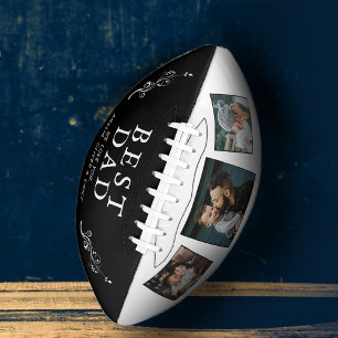 Best Dad Father Foliage 3 Custom Photo Collage  American Football