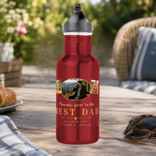Best Dad Father’s Day Gift from Kids Photo 532 Ml Water Bottle