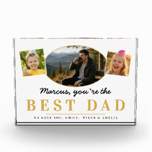 Best Dad Father’s Day Gift from Kids Photo  Block