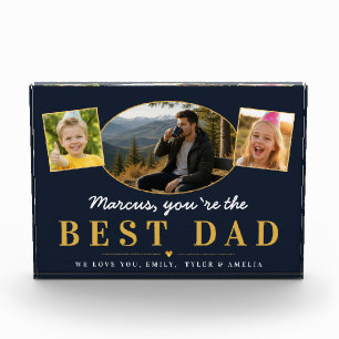 Best Dad Father’s Day Gift from Kids Photo  Block