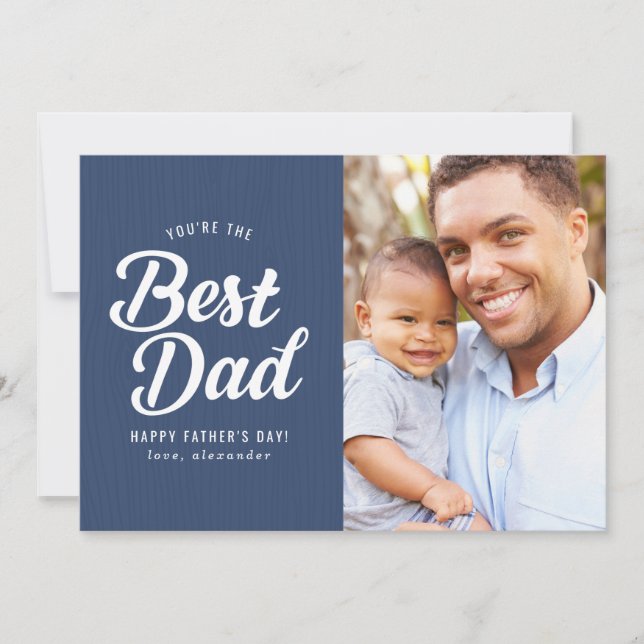Best Dad | Father's Day Photo Card (Front)