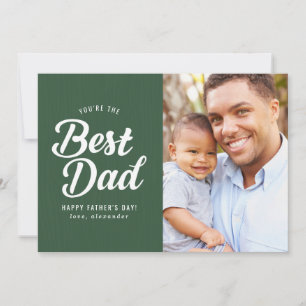 Best Dad Father's Day Photo Card