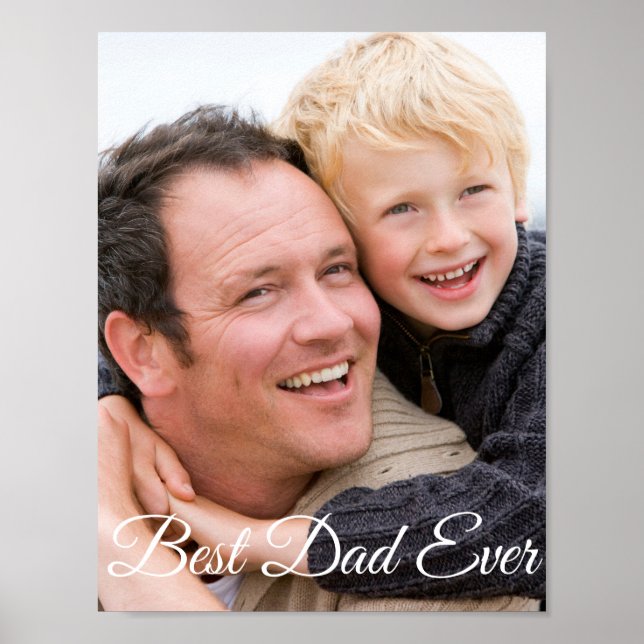 Best Dad Father's Day Photo Poster (Front)