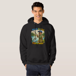 Best Dad Fisherman by the Lake Funny Gift Idea Hoodie