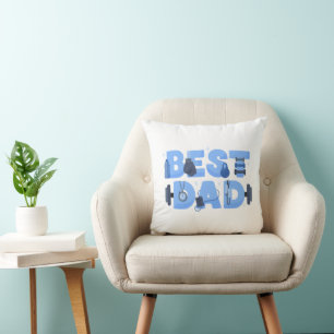 Best Dad Fitness Workout Gym Father's Day Cushion