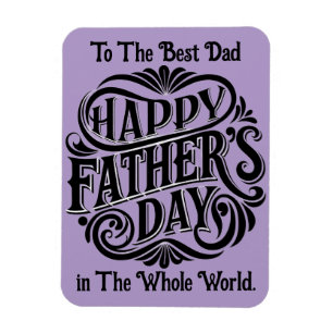 Best Dad Flexible Photo Magnet