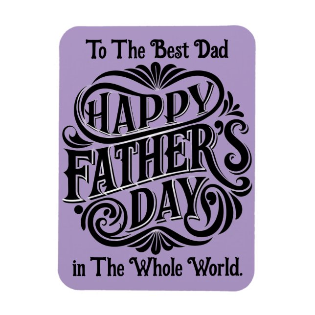 Best Dad Flexible Photo Magnet (Vertical)