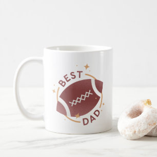 Best Dad Football Coffee Mug