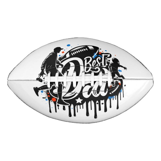 Best Dad Football father and son Football  American Football (Front)