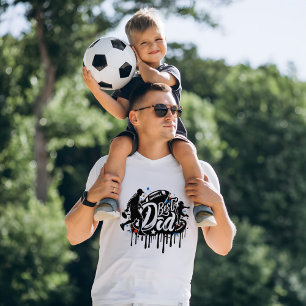 Best Dad Football father and son, graffiti T-Shirt