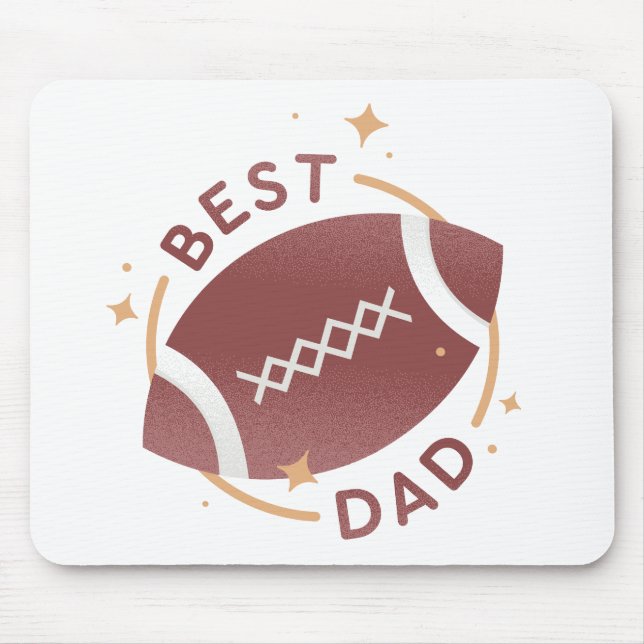 Best Dad Football  Mouse Mat (Front)