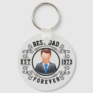 Best Dad Forever Birthday Gift Key Ring