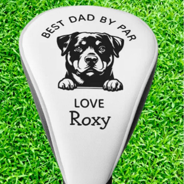  Best Dad from Your Rottweiler Buddy Golf Head Cover (Show Dad your love with this adorable Rottweiler golf head cover—perfect for proud dog dads! )