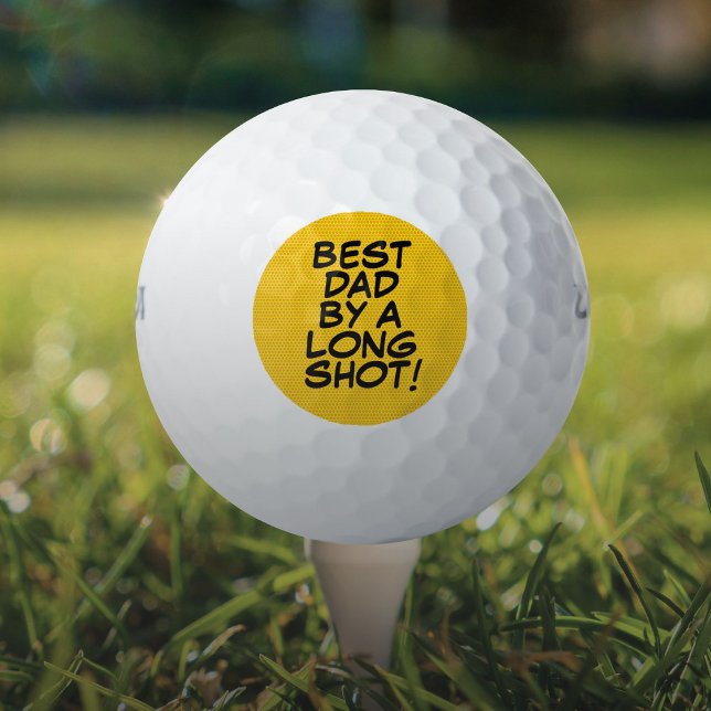 Best Dad Fun Retro Comic Book Fathers Day Golf Balls (Best Dad Fun Retro Comic Book Fathers Day Golf Balls)