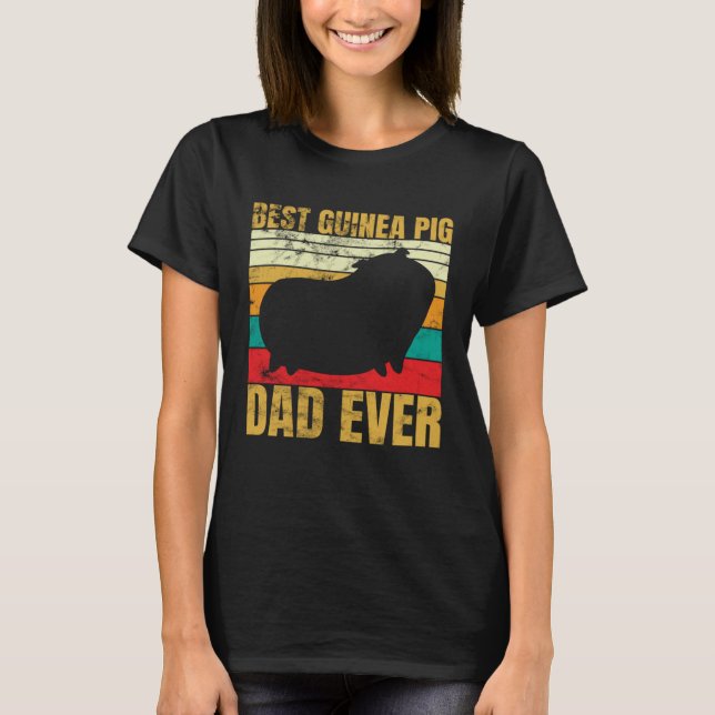 Best Dad Furry Potato  guinea pig T-Shirt (Front)