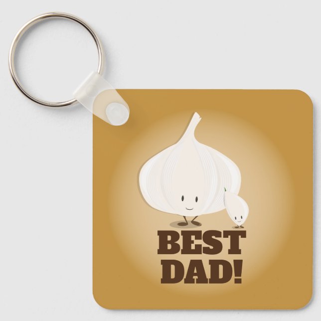 Best Dad Garlic | Keychain (Front)
