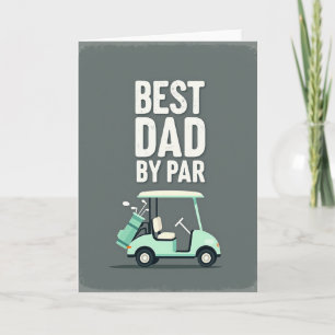 Best Dad Golf Cart Card