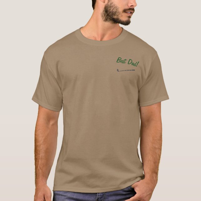 BEST DAD!  GOLF shirt :chose style + colour (Front)