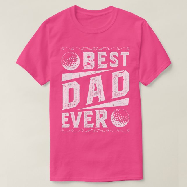 Best Dad Golf T-Shirt (Design Front)