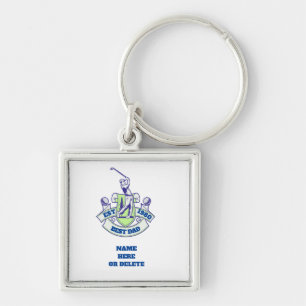 BEST DAD GOLFER KEY RING