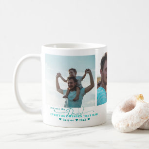 Best Dad   Hand Written Three Photo Collage Coffee Mug