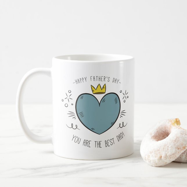 Best Dad Happy Father's Day | Coffee Mug (With Donut)