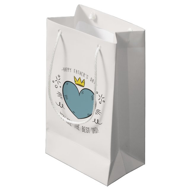 Best Dad Happy Father's Day | Gift Bag (Front Angled)