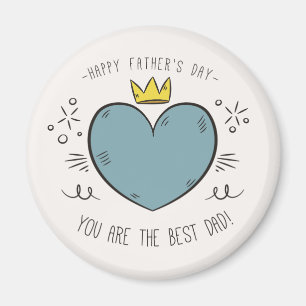 Best Dad Happy Father's Day Magnet
