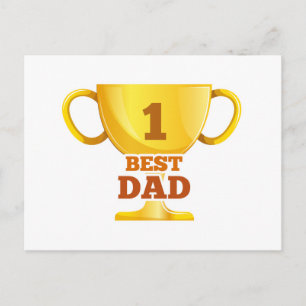 Best Dad Happy Father's Day Postcard