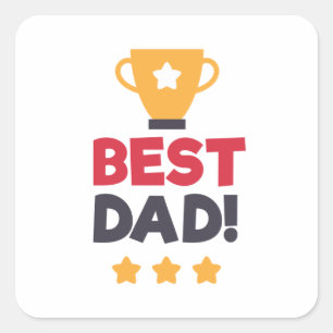 Best Dad Happy Father's Day Sticker
