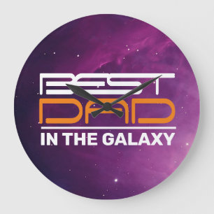 Best DAD In The Galaxy Acrylic Wall Clock
