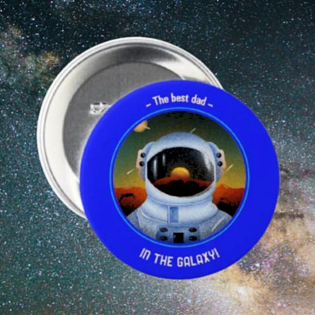 Best Dad in the Galaxy Button (Creator Uploaded)