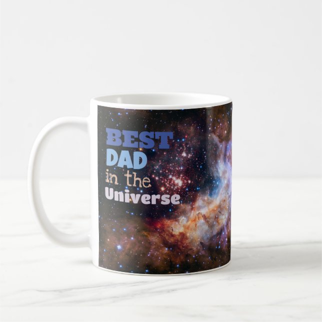 Best Dad in the Universe Father Gift Mug (Left)