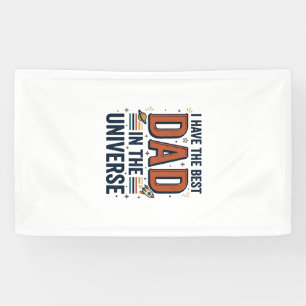 Best Dad in the Universe Space Vector Design_1 Banner
