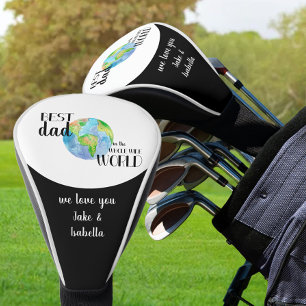 Best Dad in the Whole Wide World Planet Earth Golf Head Cover
