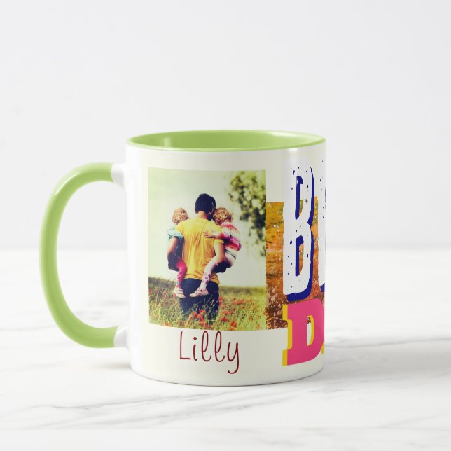 best dad in the world colourful  Mug (Left)