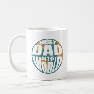 Best Dad in the World Father's Day Simple Vintage Coffee Mug