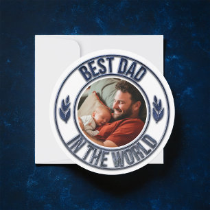 Best Dad In The World First Father's Day Holiday Card