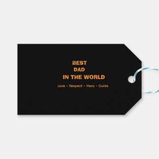 BEST DAD IN THE WORLD GIFT TAGS