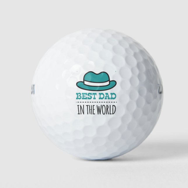 Best Dad in the World Golf Balls (Front)