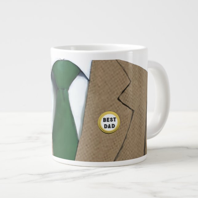 Best Dad Large Coffee Mug (Front Right)