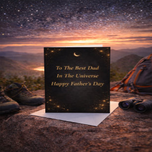 Best Dad Luxury Moon Father’s Day Card