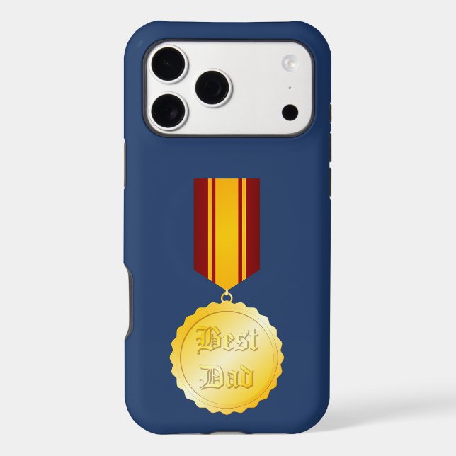 Best Dad Medal Brooch Father’s Day (Back)