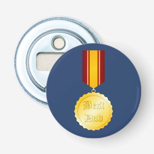 Best Dad Medal Brooch Father’s Day Bottle Opener