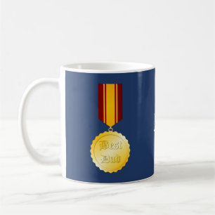 Best Dad Medal Brooch Father’s Day Coffee Mug