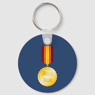 Best Dad Medal Brooch Father’s Day Key Ring